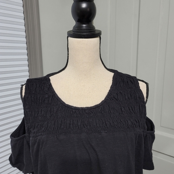 Lane Bryant Cold Shoulder Swing Tee - Picture 2 of 5